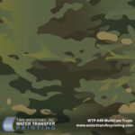 MultiCam Tropic hydrographic film was developed to meet the concealment requirements of operatives working in jungle environments. MultiCam Tropic is extremely effective in dense rainforest settings because these areas are rarely affected by seasonal changes and remain heavily populated with lush green vegetation.